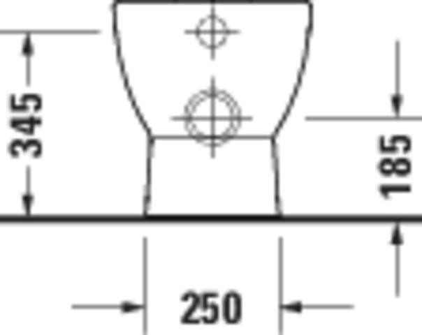 DU D-Code 2.0 Stand WC,TS 570mm, Rimless,Abg .Waagr.,Weiß