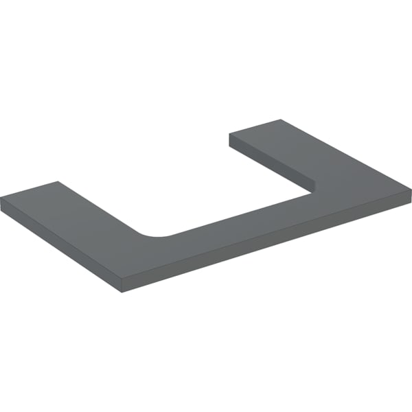 Geberit ONE WT-Platte, Ausschnitt mi. für AWT 75x3x47cm, lava matt