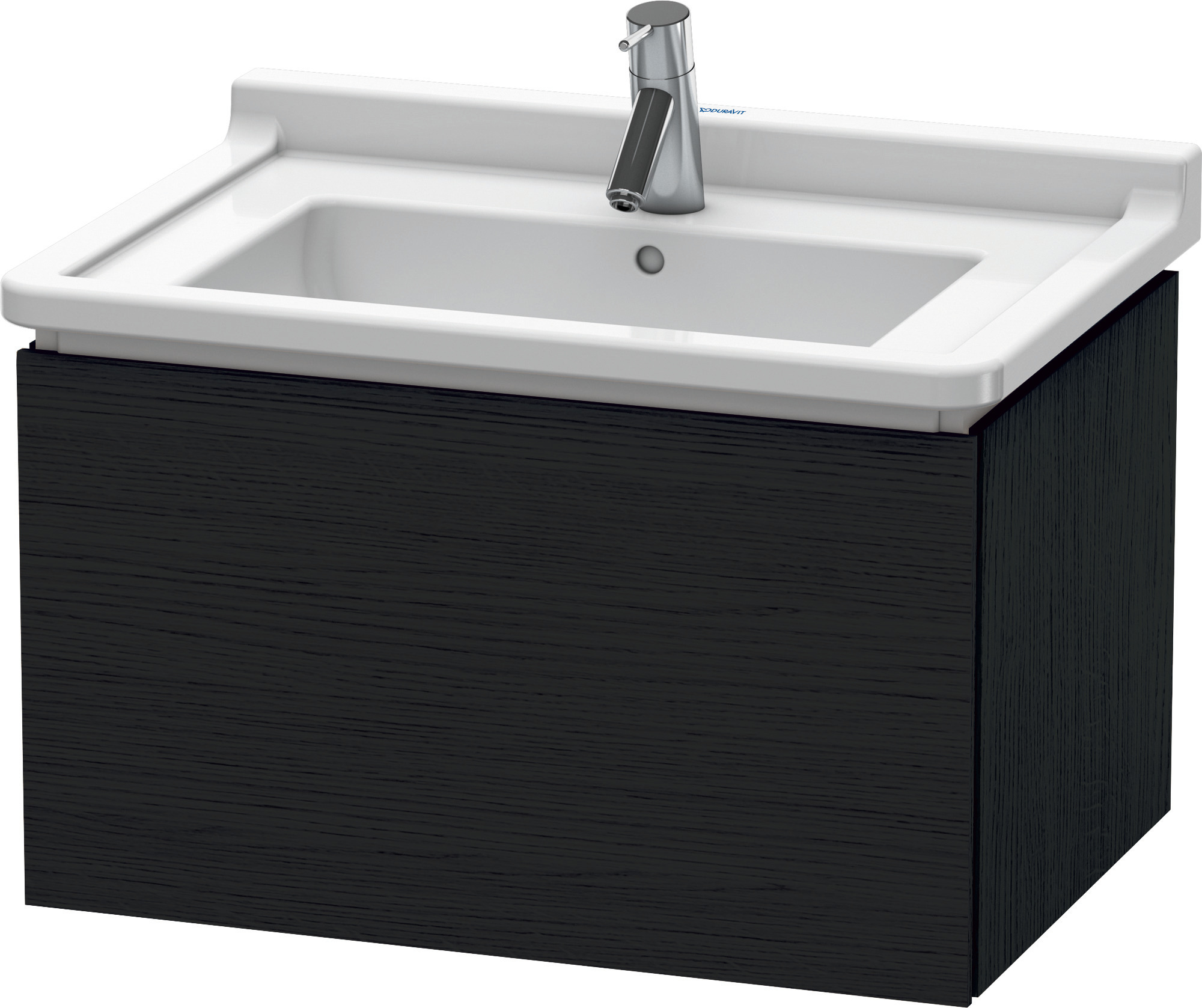 Duravit WTU wandh. L-Cube 469x670x408mm 1 Auszug, 030470, Eiche Schwarz