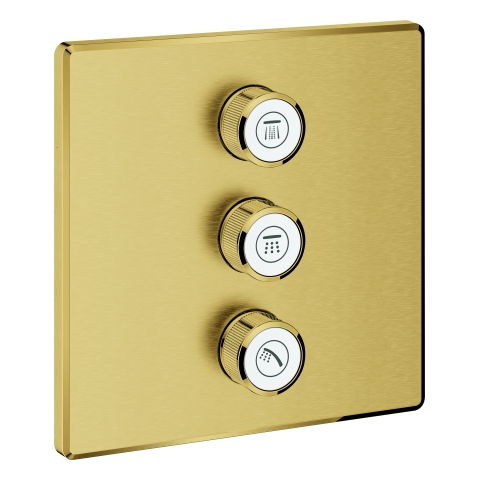 GROHE 3-fach UP-Ventil Grohtherm Smart Control 29127 eck. FMS cool sunrise geb.