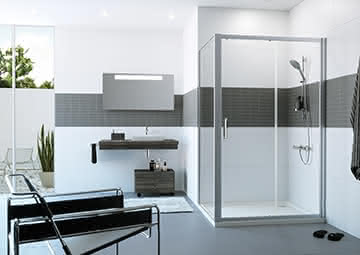 HP DA Classics 2 4-Eck GT 1tlg. mfS 170 H:1900 silber matt klar