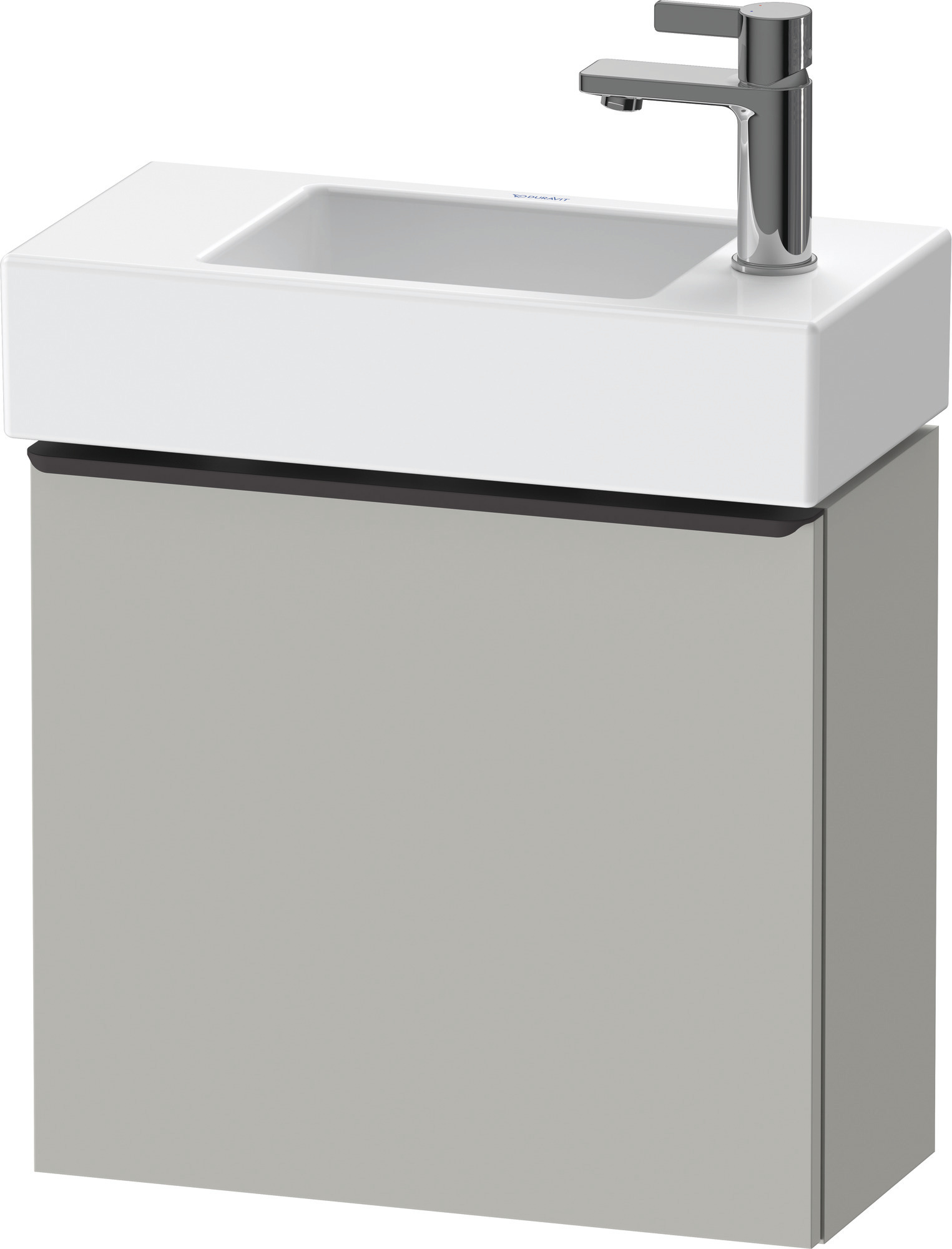 Duravit D-Neo WTU,Wdh,Tür:1,TA:LI,Gr:Dia.Schw 484x222x440mm,Betongrau Matt,Dekor