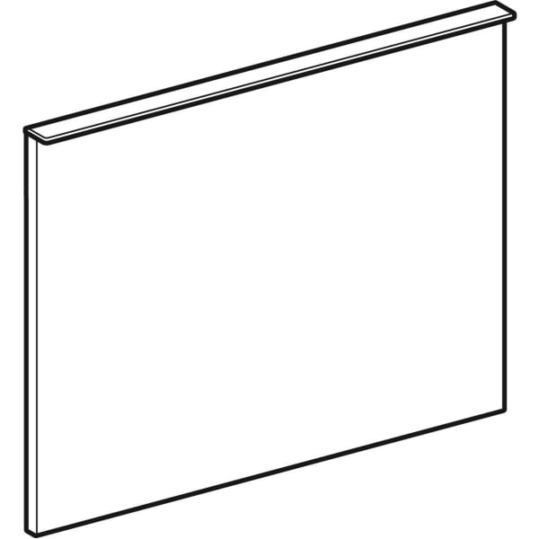 Geberit Schubladenfront für iCon US für HWB Breite 53 cm, platin