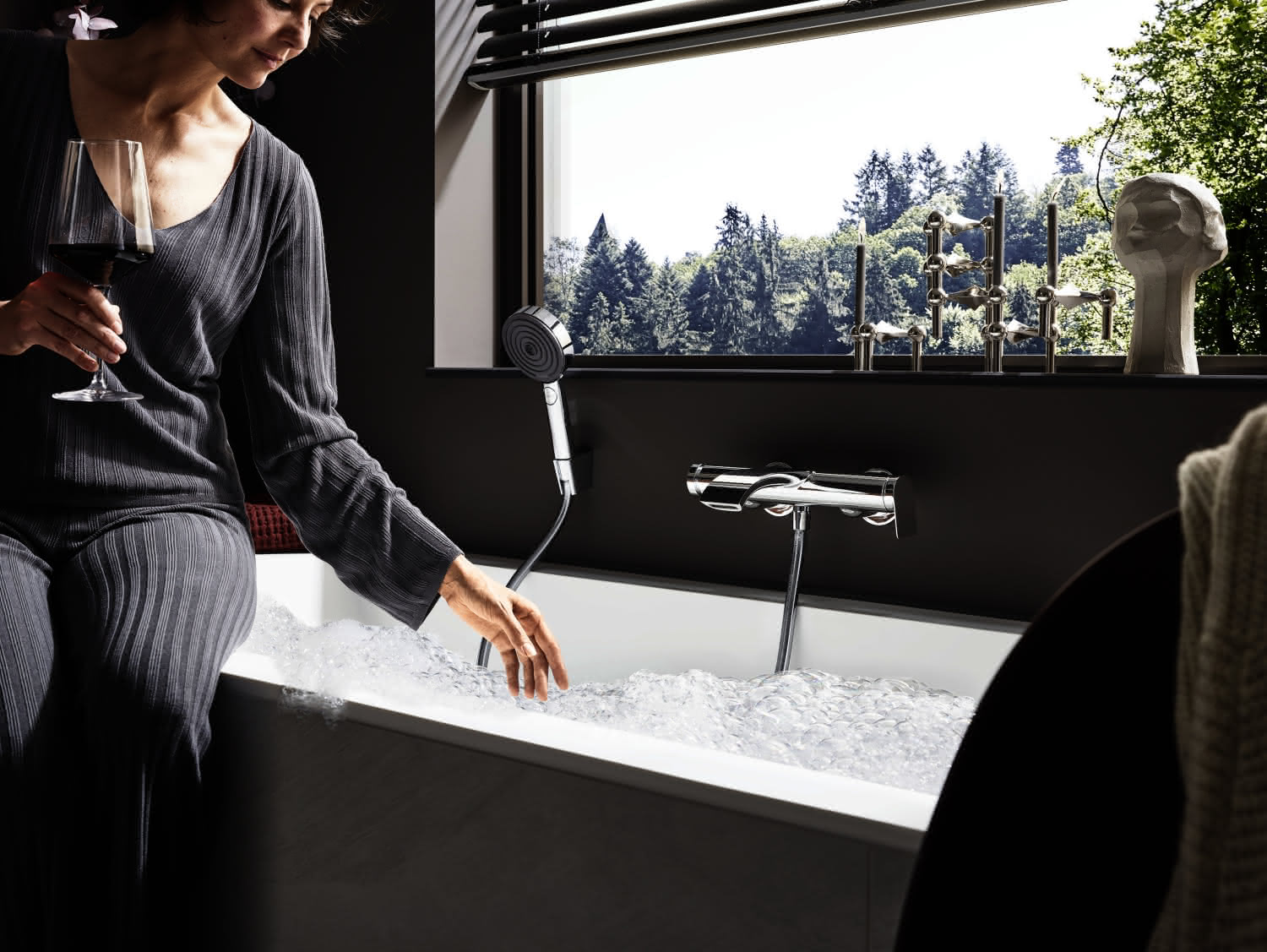 Hansgrohe Wannenmischer Aufputz Vivenis chrom