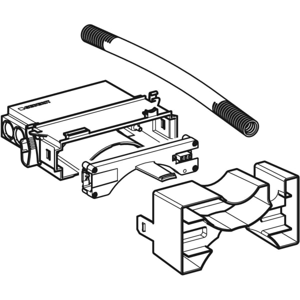 Geberit Set Power & Connect Box inkl. Zwischenboden mit Anschl.Kemme