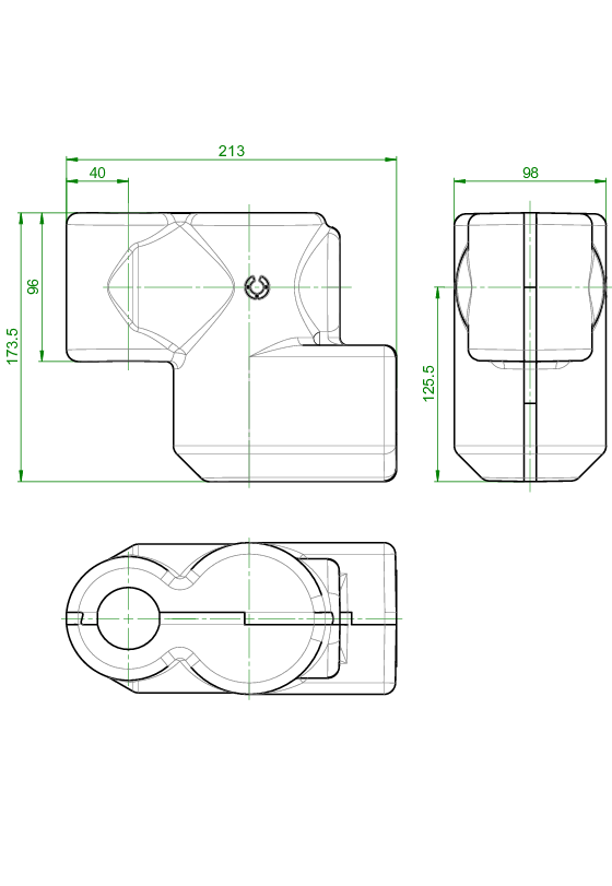 OVENTROP-Isolierung f. Schlammabscheider vertikale Einbaulage, DN 20 - DN 40