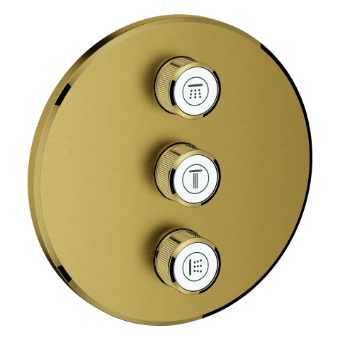 GROHE 3-fach UP-Ventil Grohtherm Smart Control 29122 FMS rund cool sunrise geb.