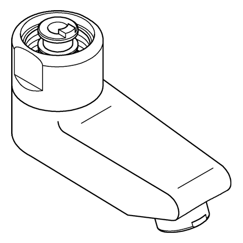 GROHE Auslauf 13080 Ausladung 75mm chrom
