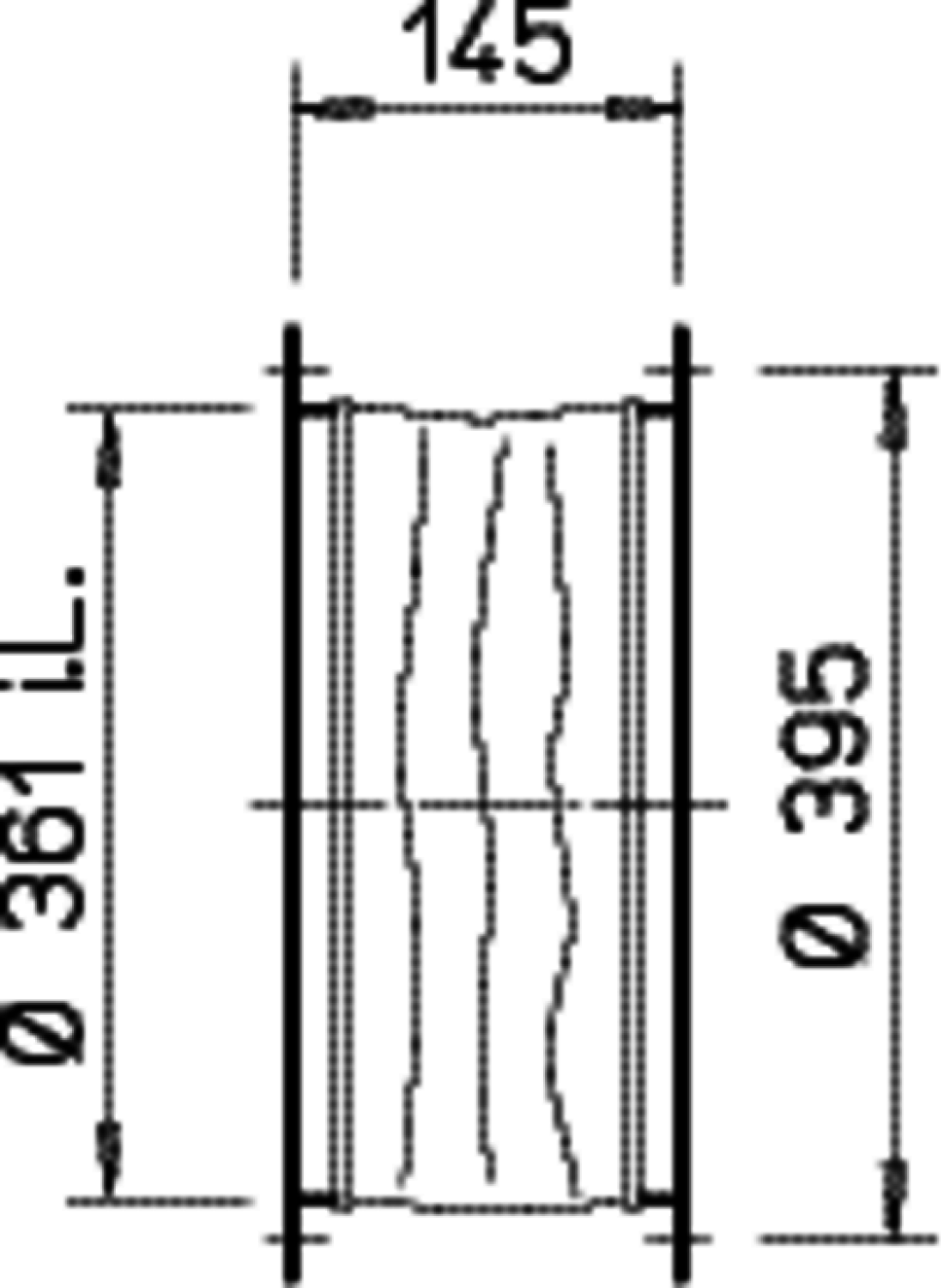 Helios STS 355 Flexible Verbindung mit 2 Rohrflanschen