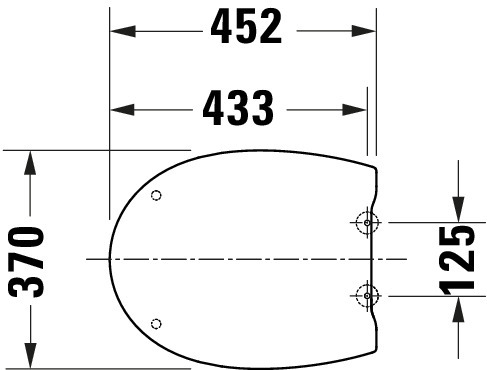 Duravit Univ. WC-Sitz Oval Tief 451mm, Ülap. Absenkaut.,abnehmb.,Scharn. Edelst.,Weiß