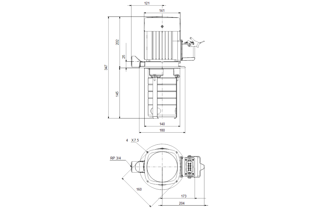 GRUNDFOS Eintauchpumpe MTH8-1/1 A-W-A-AQQV 230/400V 50/60 H