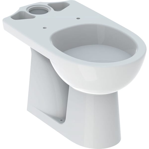 Geberit Renova Stand-WC für AP-SPK aufgesetzt Abgang vertikal, weiß, KeraTect