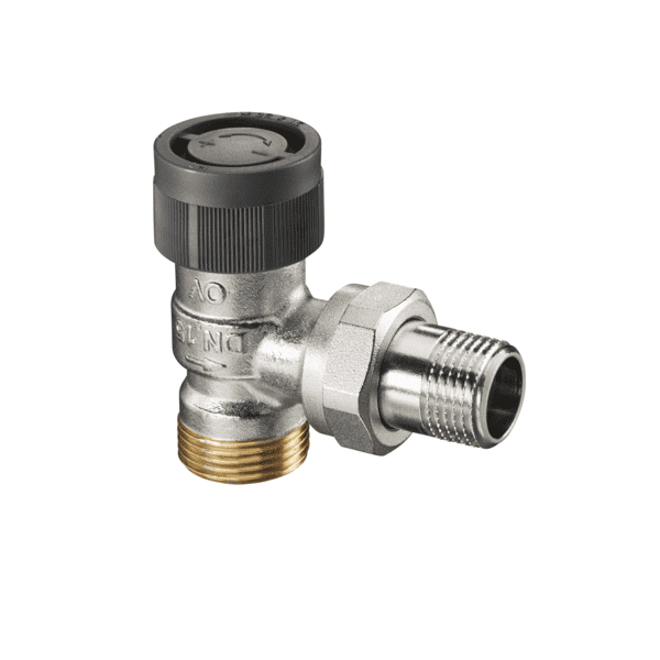 OVENTROP-Thermostatventil "A" DN15, G 3/4 AG x R 1/2 AG, Eck