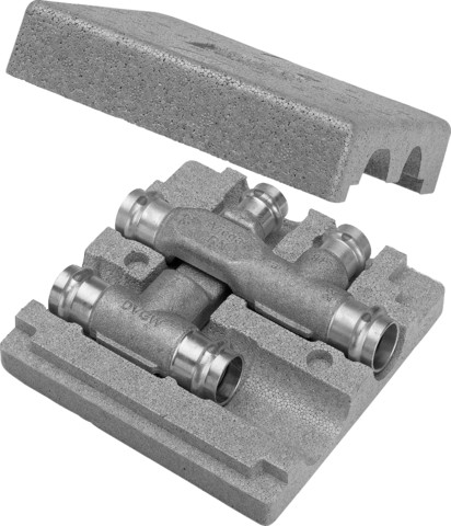 Viega Kreuzungs-T-Stück 2249.3 in 22x15x22mm Rotguss