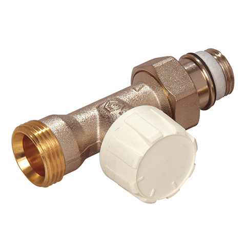 Flamco Thermostatventil Durchg. DN15 Eurok. mit Voreinst., G3/4 EK x G1/2a, M30x1,5
