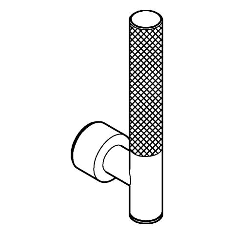 GROHE Hebelgriffe Atrio Private C. 48646 Rändelstruktur hard graphite gebürstet
