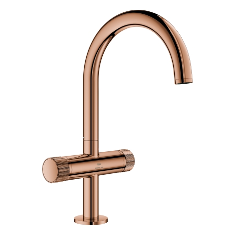 GROHE WT-Einlochbatt. Atrio Private C. 21138 L-Size Knopfbetätigung warm sunset
