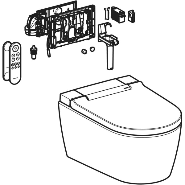 Geberit AquaClean Sela WC-Komplettanlage WWC, DuoFresh, weiß
