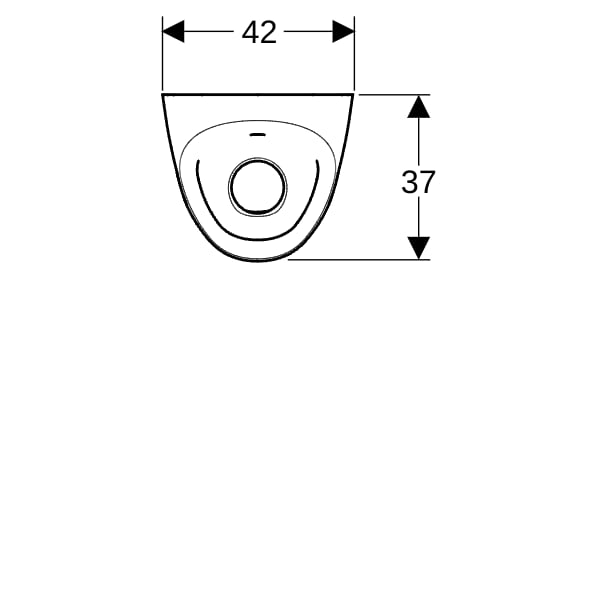 Geberit Tamina Urinal, m. integr. Strg.,Batt. Zulauf hinten, weiß