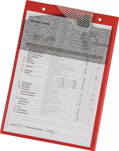 Auftragstasche m.Klettverschluss,Kordel u.2 Fächer DIN A4 rot VE=10 St. Auftragstasche m.Klettverschluss,Kordel u.2 Fächer DIN A4 rot VE=10 St.