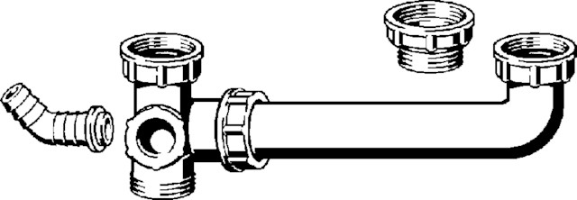 Viega Ablaufverbindung 794 in G1 1/2x G1 1/2 x 80-310mm Kunststoff