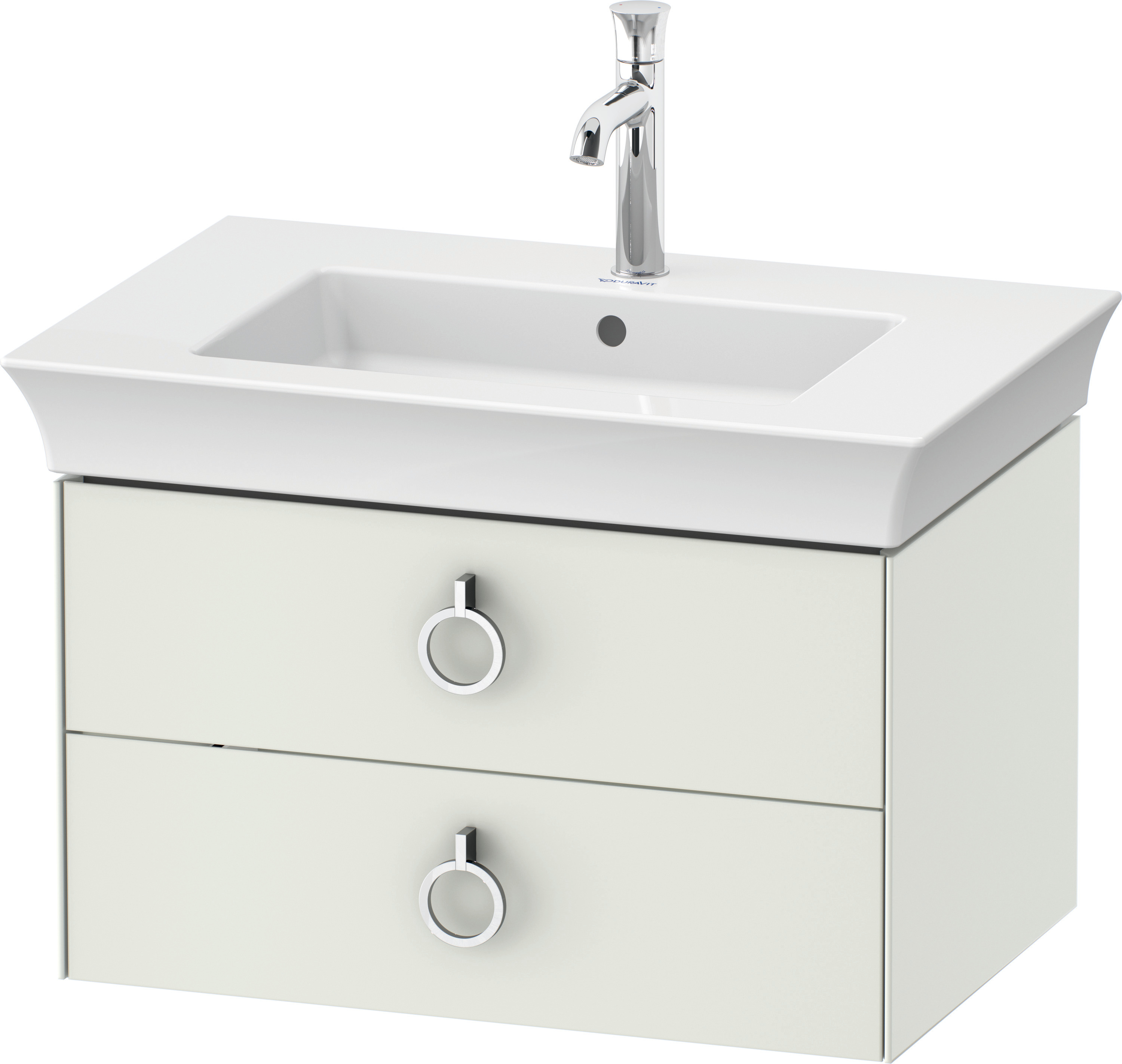Duravit WTU wandh. White Tulip,2 Schk.,mit Griff,410x684x458,Weiß Seidnematt