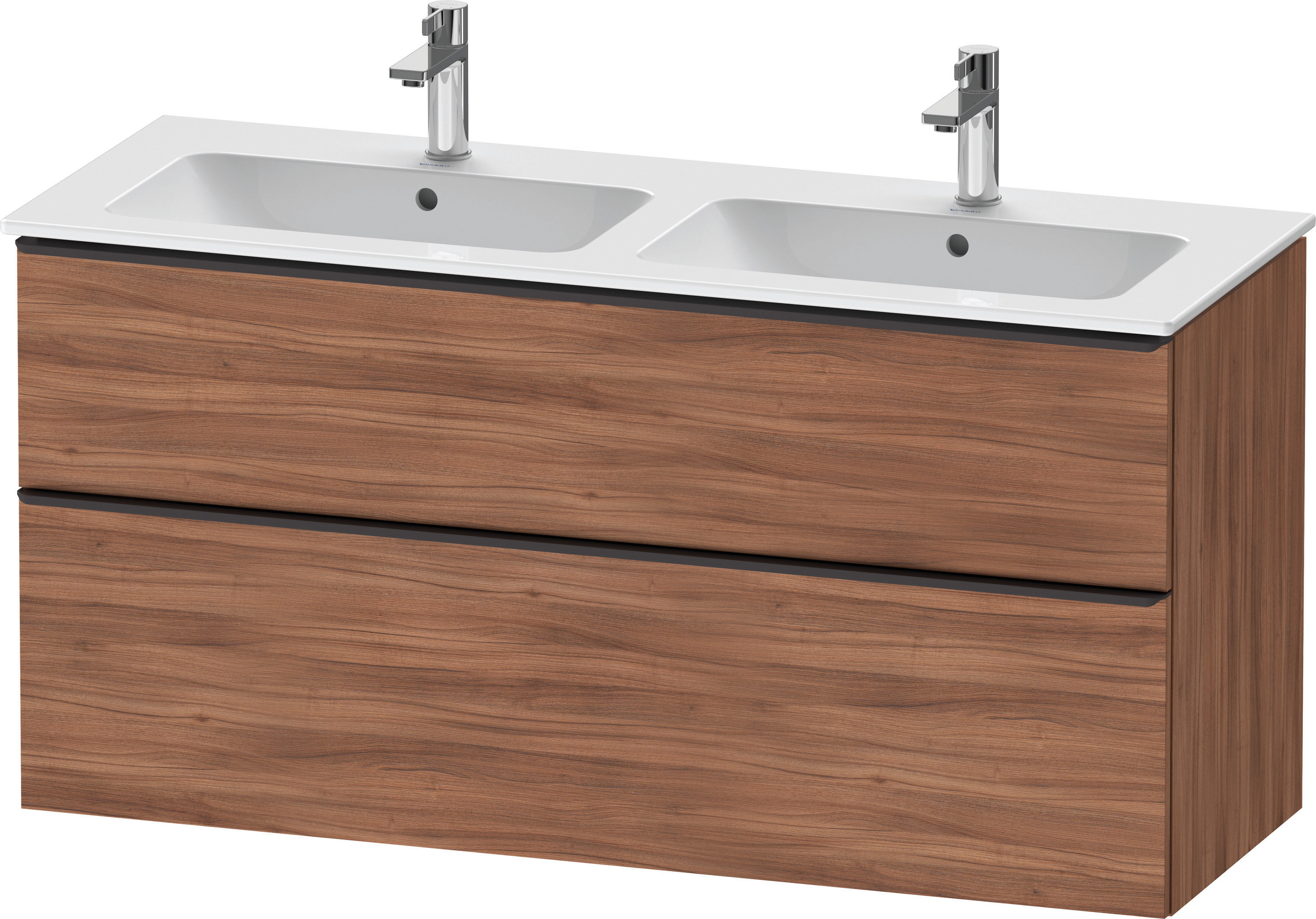 Duravit D-Neo WTU,Ausz:1,Schubk:1,GR:Dia.Schw 1280x462x625mm,Wandh,Nussbaum Matt,Dekor