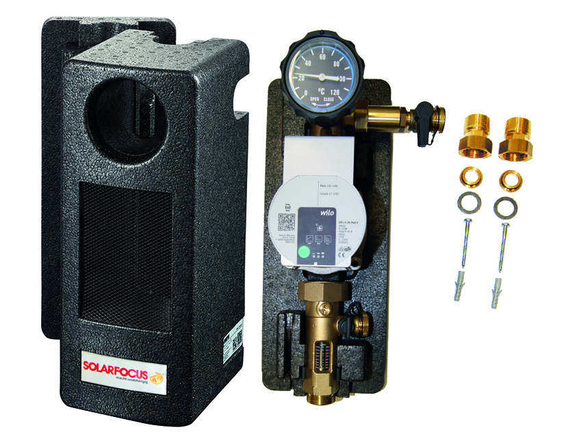 SOLARFOCUS RÜCKLAUFPUMPENSET KRVS 22 mm Durchflussmenenger. 3-14 l/min Anschl.: SOLARFOCUS RÜCKLAUFPUMPENSET KRVS 22 mm Durchflussmenenger. 3-14 l/min Anschl.: