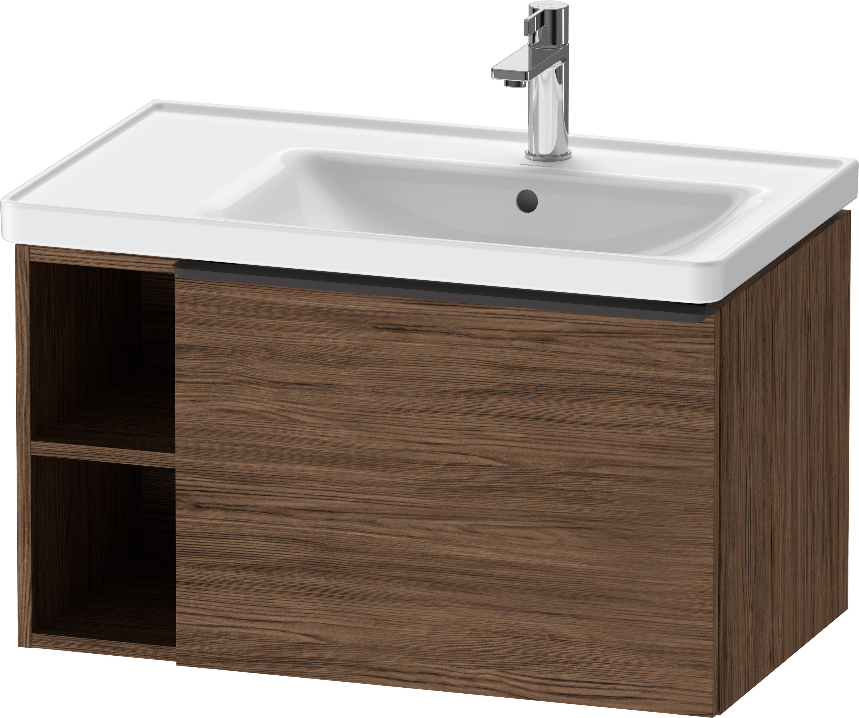 Duravit D-Neo WTU,Wdh,AZ:1,Fä.LI:2,Gr:Dia.Sch 784x452x440mm,Nussbaum Dunkel Matt,Dekor