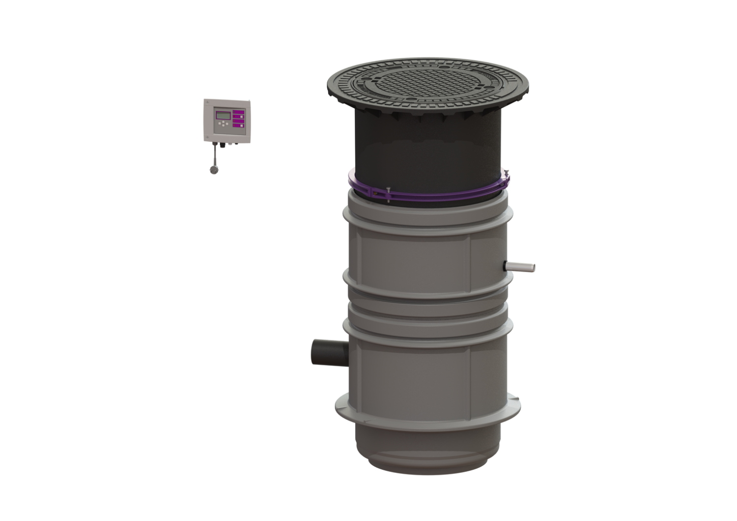 KESSEL-Pumpstation Aquapump Medium Tronic, GTF 600, 1300-1750 mm, Klasse B