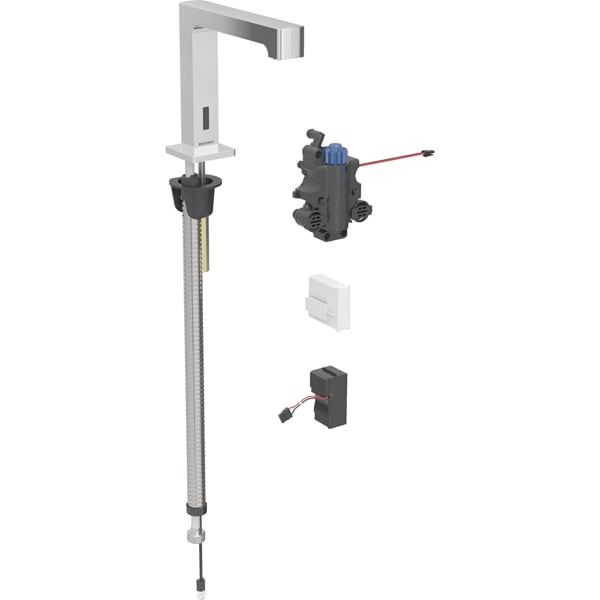 Geberit Brenta WT-Arm., Standmontage, Netz für UP-Funkt.Box, m.Therm.Misch., chrg