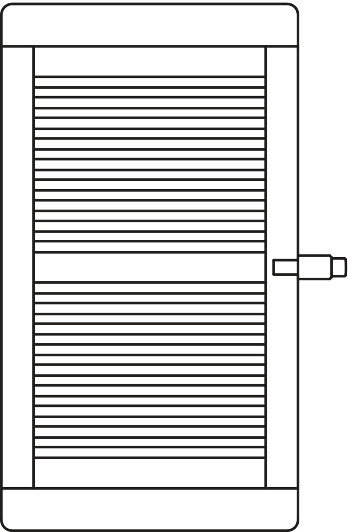 Kermi Credo plus BH1733x33x750mm QN1128, glanzsilber, links
