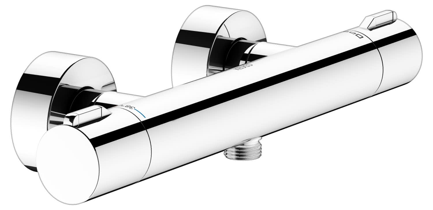 KEUCO THM-Brausemischer Plan blue 53926, Aufputz, verchr.