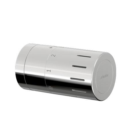 Flamco Design-Thermostatkopf TC-D1 chrom M30 x 1,5 mit Nullstellung
