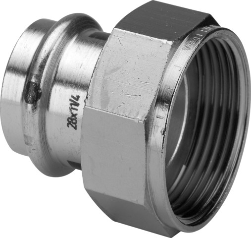 Viega Verschraubung mit SC Prestabo 1163 in 28mm x G1 1/2 Stahl verzinkt