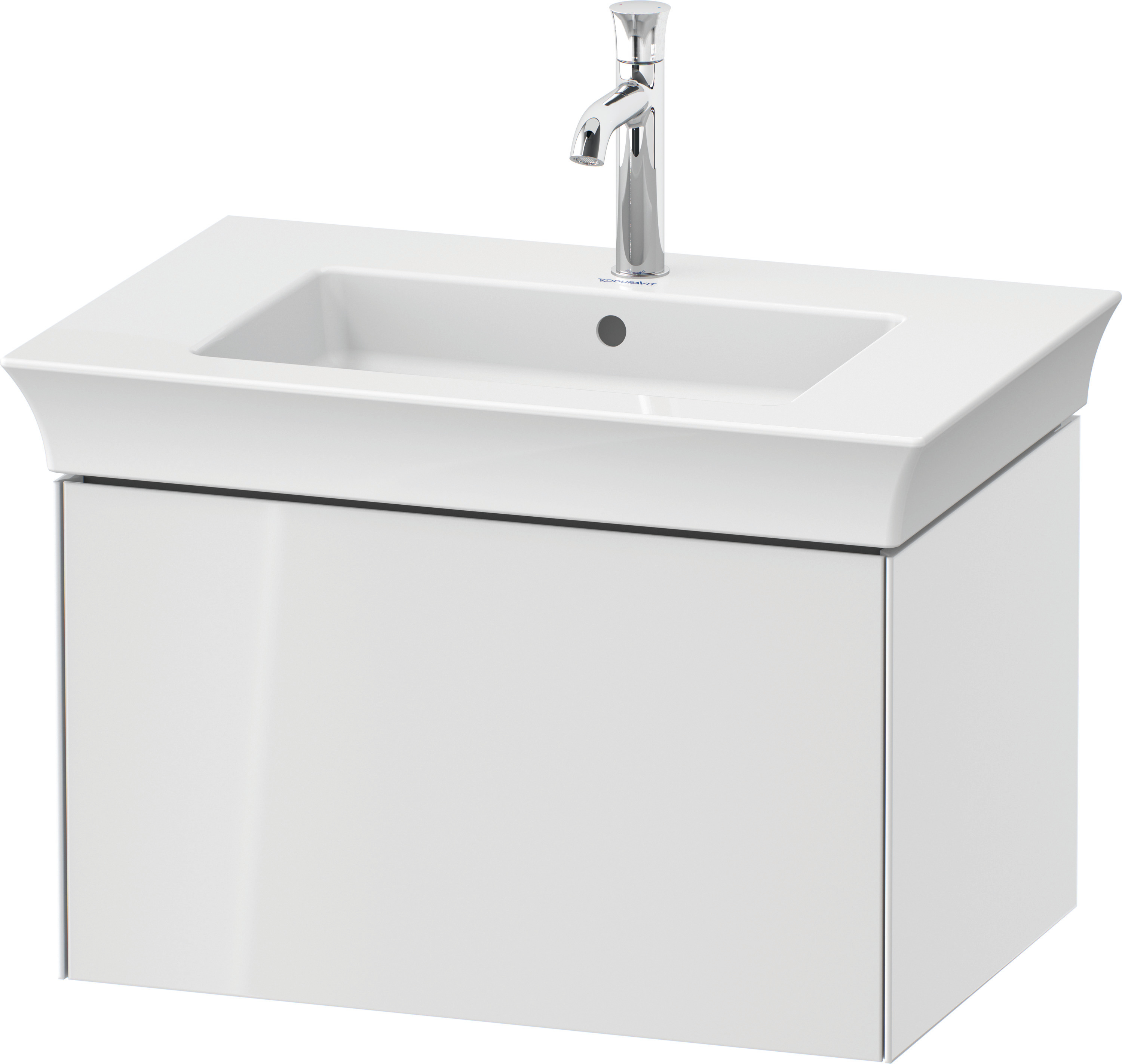 Duravit WTU White Tulip wandh.,1 Auszug 410x684x458mm, Weiß Hochglanz