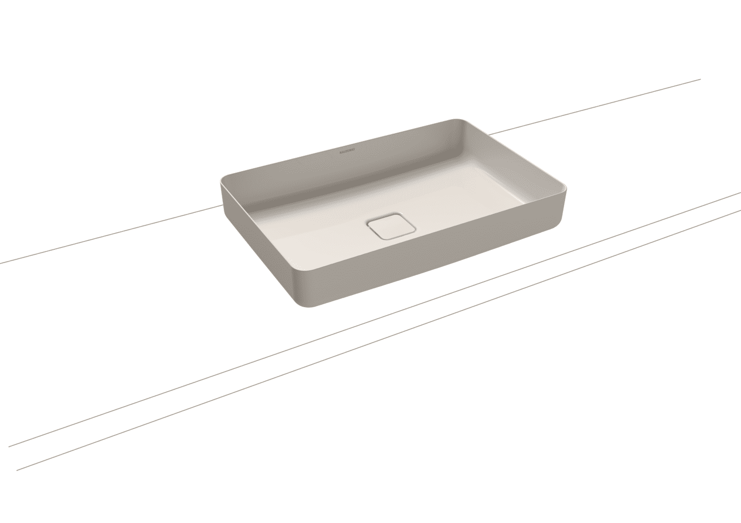 KA WB MIENA WASCHTISCH-SCHALE Mod.3185, 580x380mm,pergamon,Perl-Effekt,oÜL