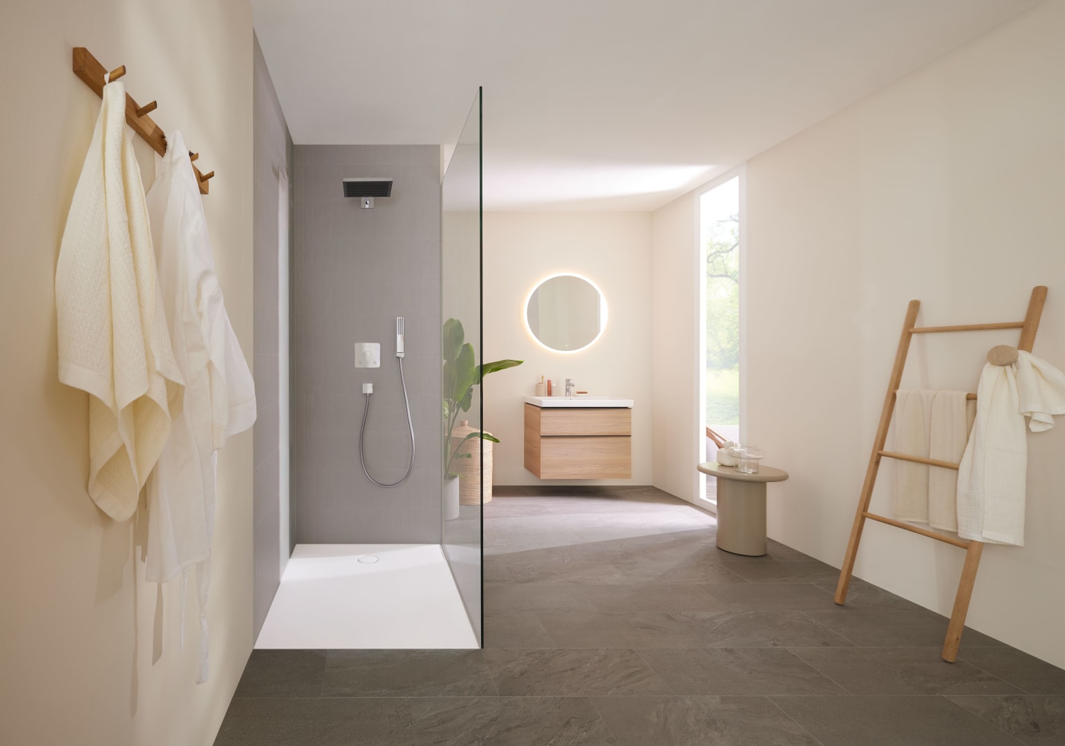 Geberit CleanFloor30 Duschfläche 120 x 90 cm integriert, mit Dichtvlies, weiss matt
