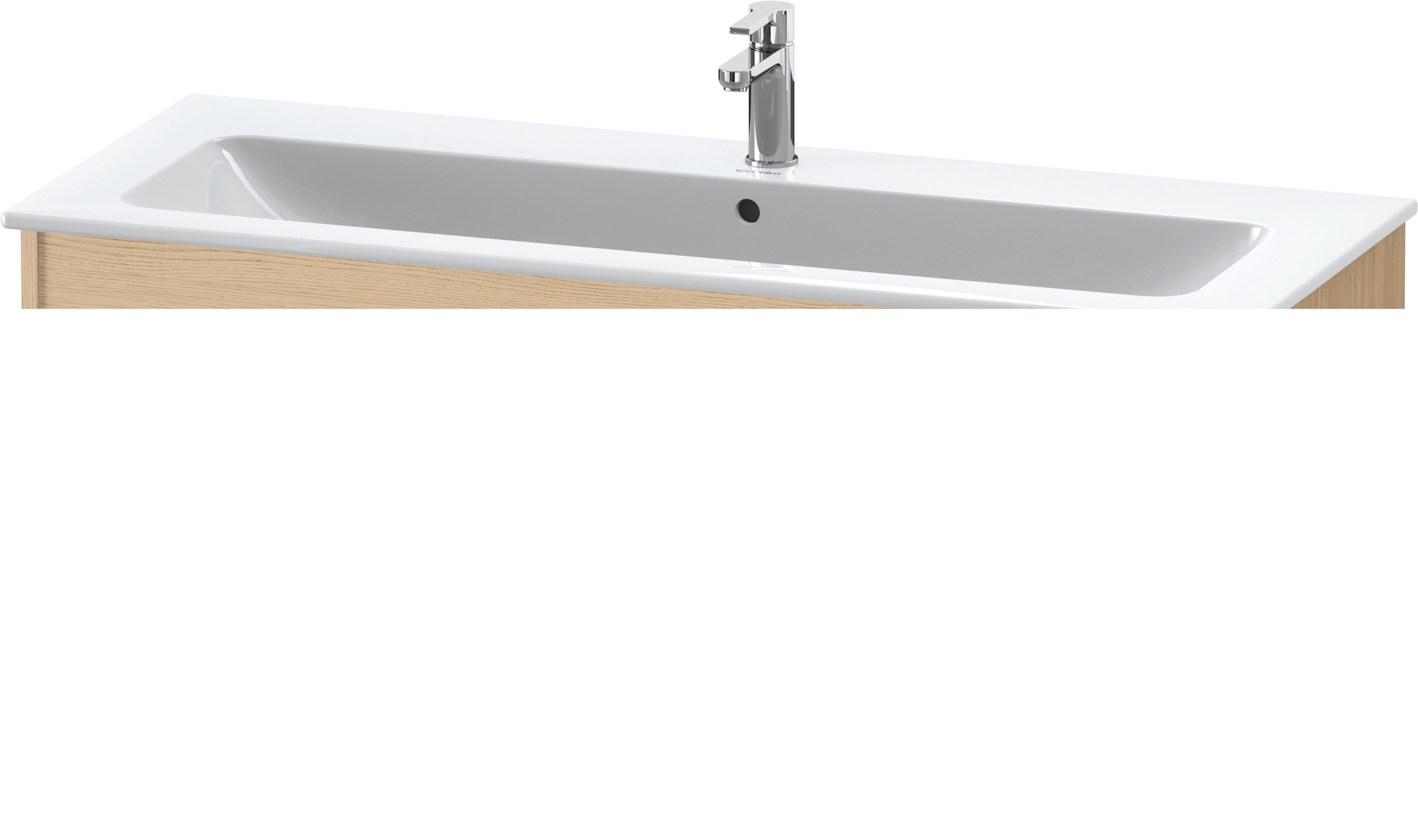 DU WTU Ketho f. ME by Starck, 2 Schubk. 480x1200x475mm, Eiche Natur