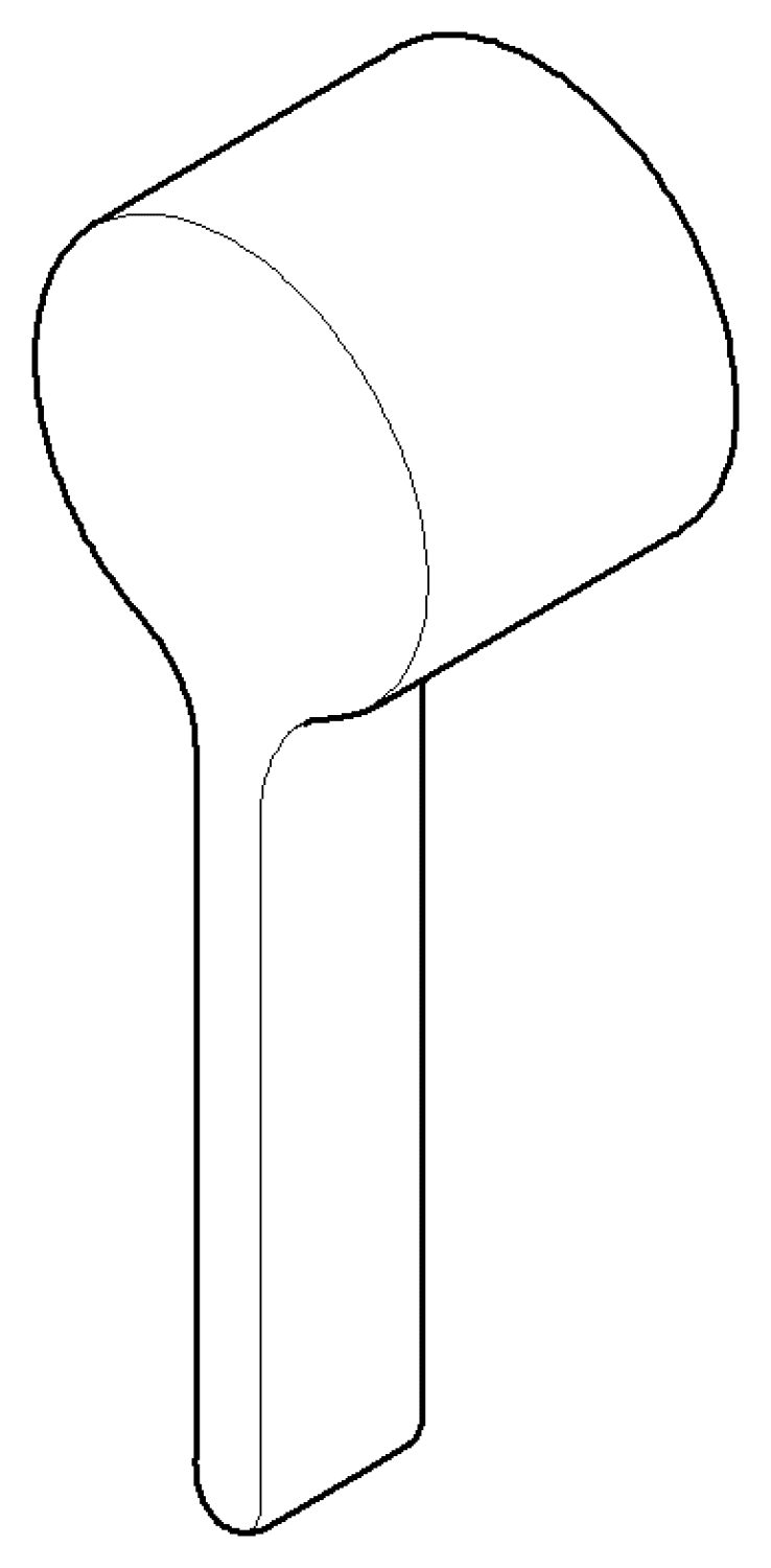 DO Griff ERSATZTEILE 092071004 46 x 29 x 111 mm Chrom