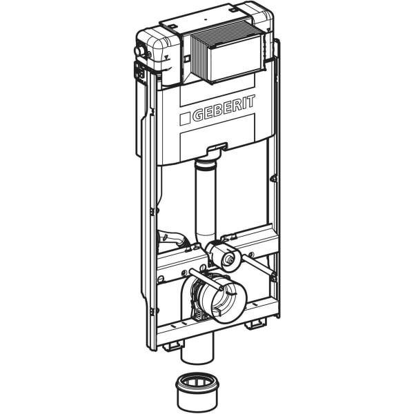 GEBERIT GIS Element f. Wand-WC, 114cm mit Omega UP-SPK 12cm