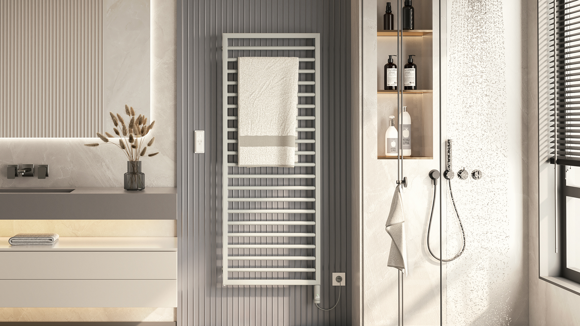 Zehnder Design-HK Subway elektr. IHC SUBSS130045ECZD 1389x70x454 Titane