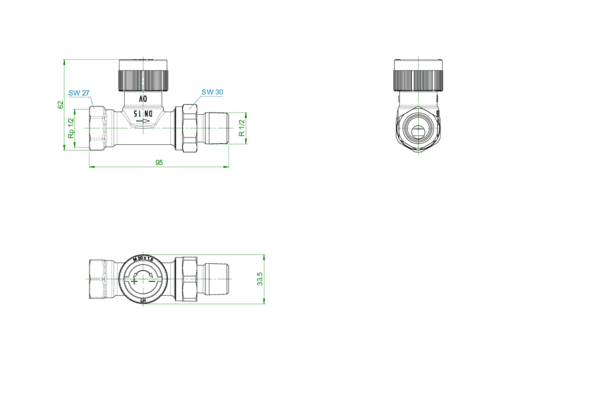OVENTROP-Fußboden-Regel-Set - Set 1 für Flächenheizungen bis 85 qm