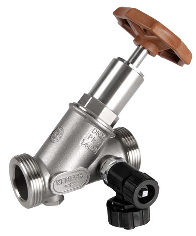 KEMPER NIRO Kombi-Rückflussverhinderer Edelst. m. Entl. AG DN25