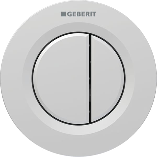 Geberit Typ 01 Fernbetätigung, pneumatisch 2-Mengen-Sp., UP-Drücker, chrma l., Etc