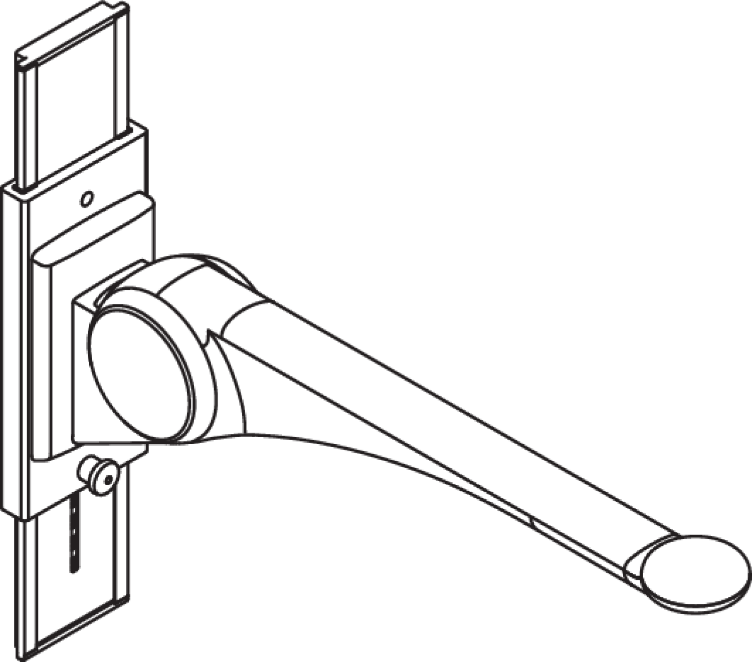 HEWI Stützklappgriff Premium,700 mm mit Höhenverstellung weiß hgl.- weiß mt