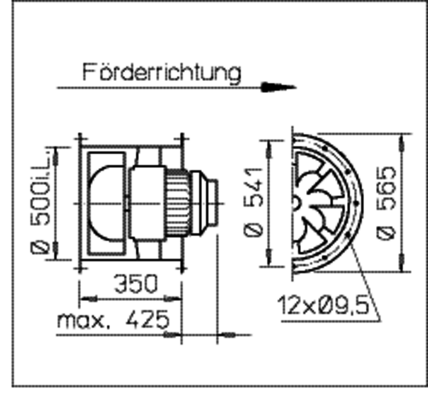 Helios VARD 500/6 EX Rohrventilator RADAX 3-PH, EX-geschützt II 2G