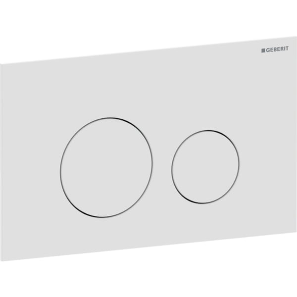 Geberit Sigma40 BetPl., rund, f. 2-Mengen-Sp. weiß matt, Etc