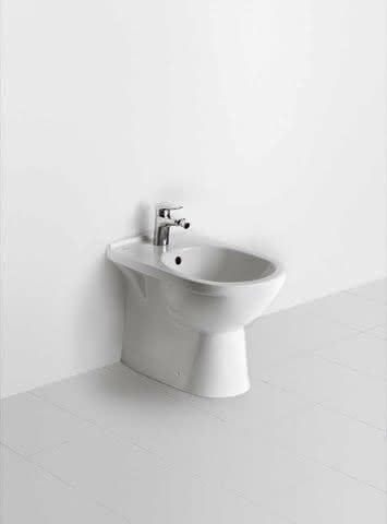 VB Bidet O.novo 560x360x320mm Oval bodenstehend Weiß Alpin