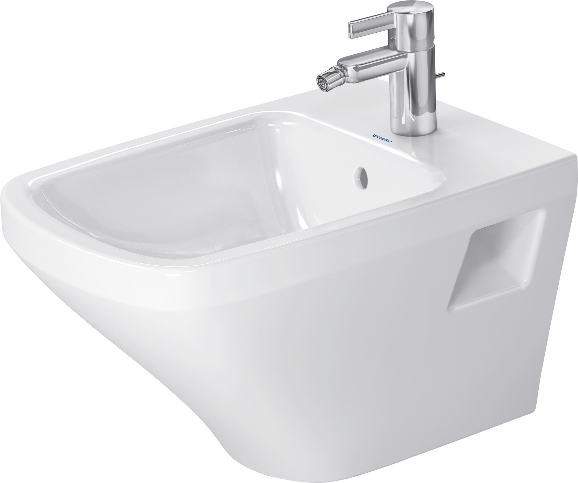 DU Wand-Bidet DuraStyle 540 mm mit ÜL, mit HLB, 1 HL, weiß